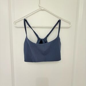 lululemon Wunder Train Strappy Racer Bra - Blue - Size 6